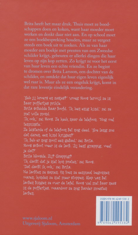 Achterkant van Brita droomt Brita