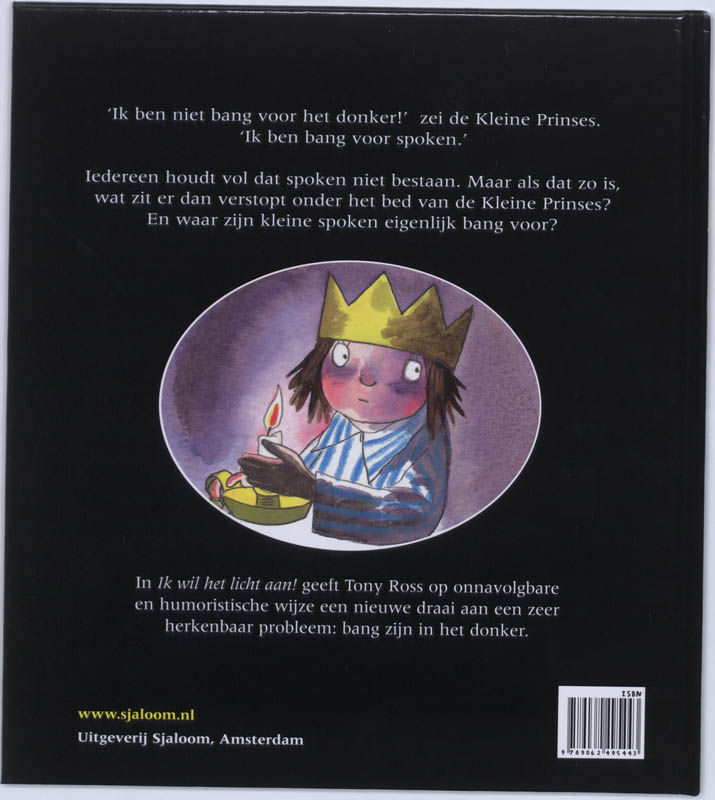 Achterkant van Ik wil het licht aan!