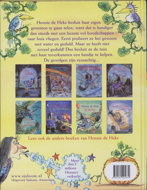 Achterkant van Hennie de Heks en de wonderlijke pompoen