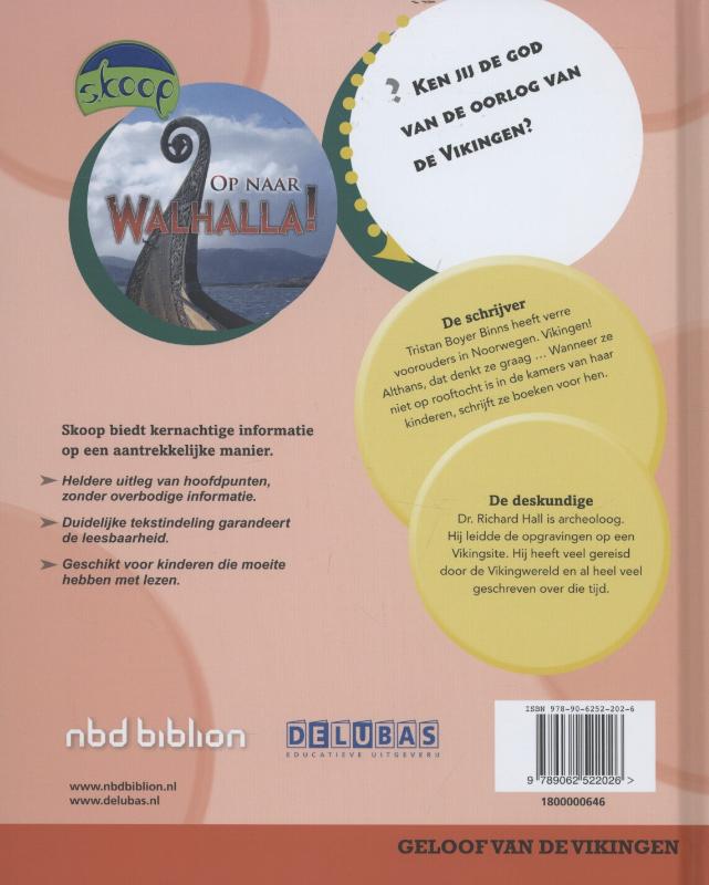 Achterkant van Op naar Walhalla!