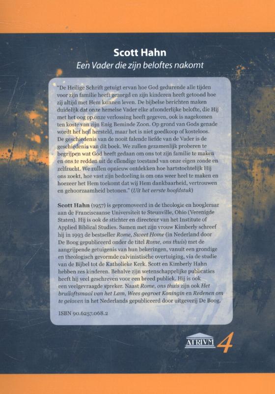 Achterkant van Een vader die zijn beloften nakomt