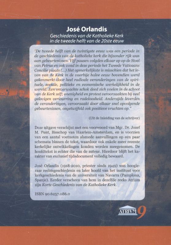 Achterkant van Geschiedenis van de Katholieke kerk in de tweede helft van de twintigste eeuw
