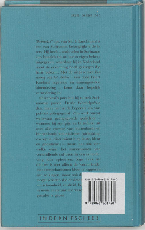 Achterkant van Weinig van het andere