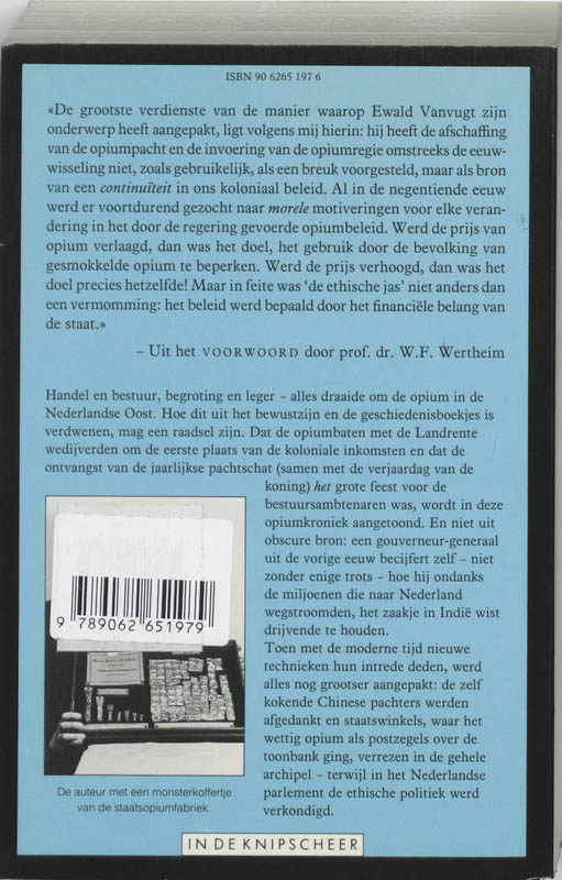 Achterkant van Wettig opium