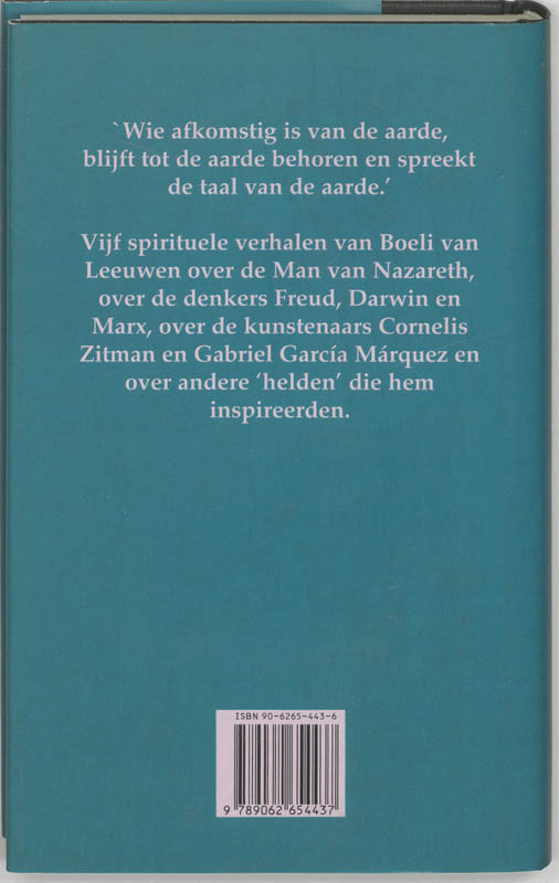 Achterkant van De taal van de aarde