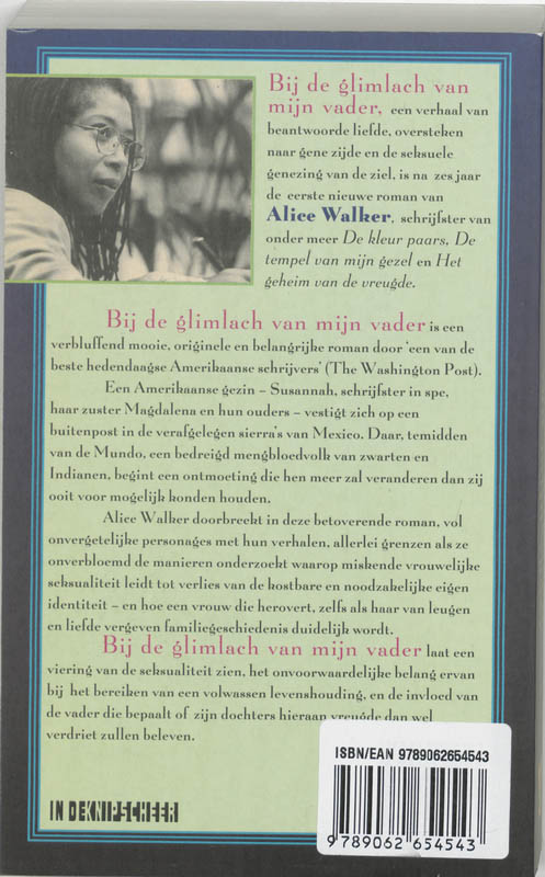 Achterkant van Bij de glimlach van mijn vader
