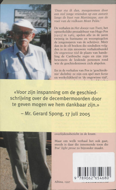 Achterkant van De ongewisse tijd