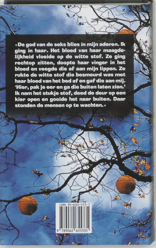 Achterkant van ik dacht aan kokosnoot