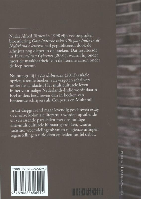 Achterkant van De dubieuzen