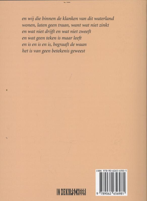 Achterkant van Wat geen teken is maar leeft