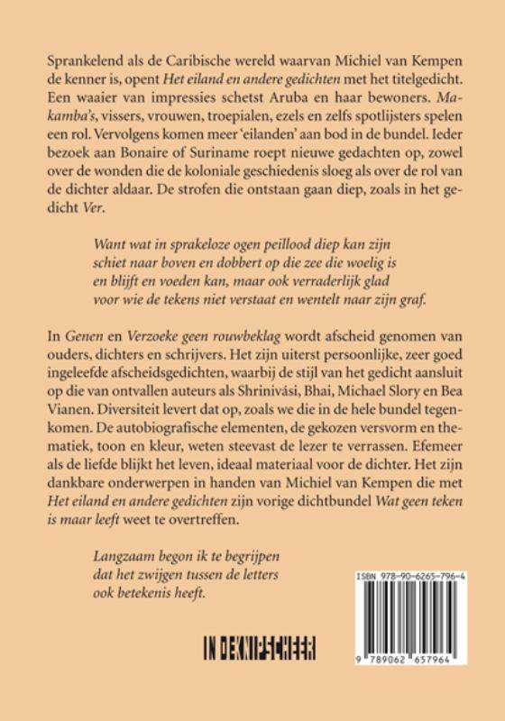 Achterkant van Het eiland en andere gedichten