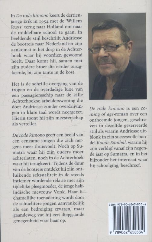 Achterkant van De rode kimono