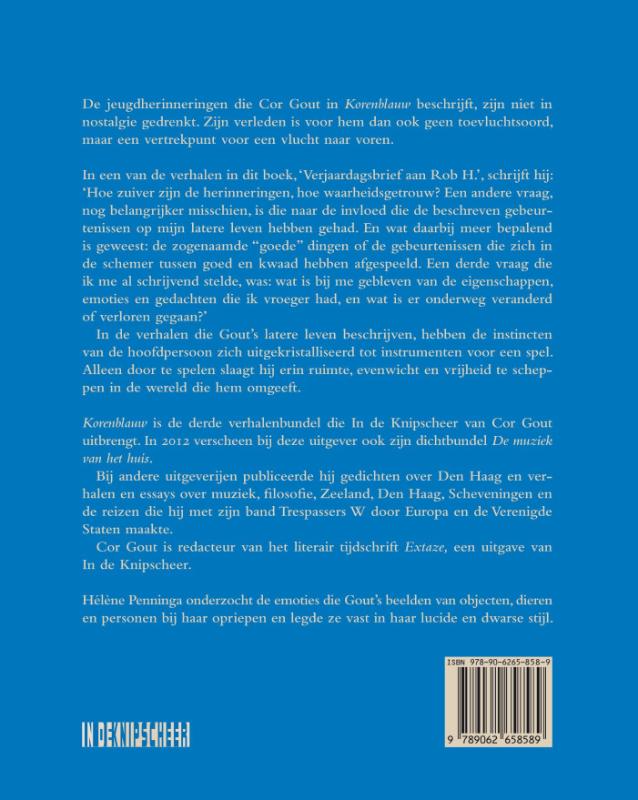 Achterkant van Korenblauw