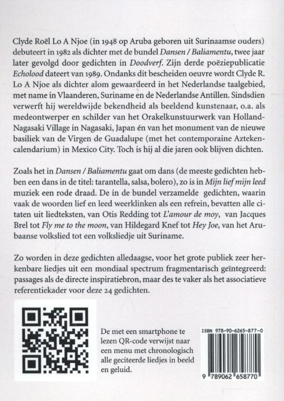Achterkant van Mijn lief mijn leed