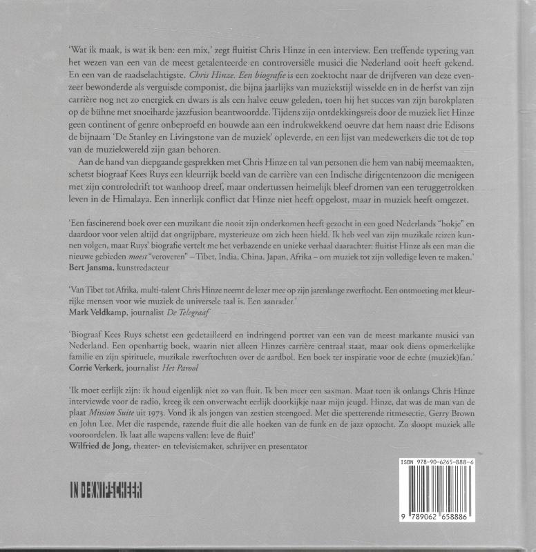 Achterkant van Chris Hinze
