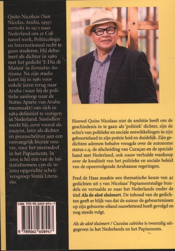 Achterkant van Cucuisa cabisha / Als de aloë sluimert