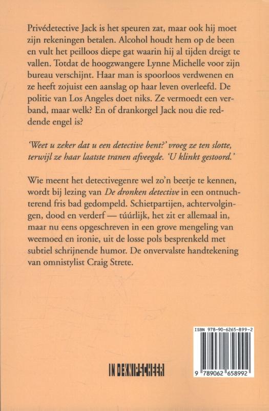 Achterkant van De dronken detective