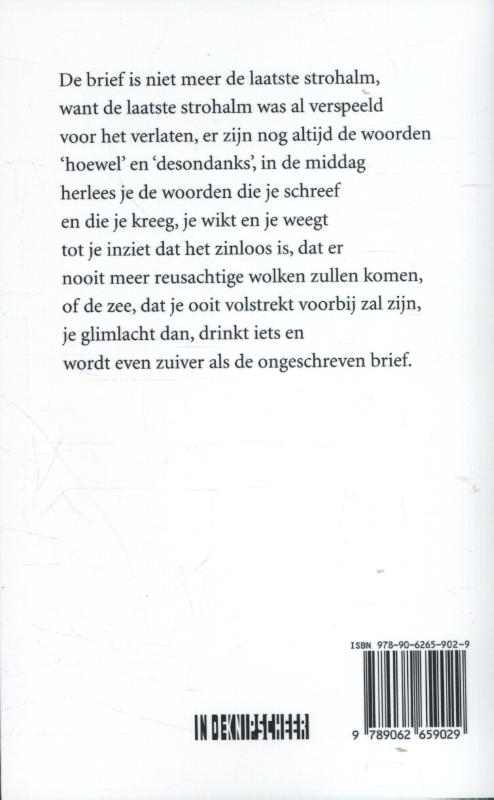 Achterkant van Even zuiver als de ongeschreven brief