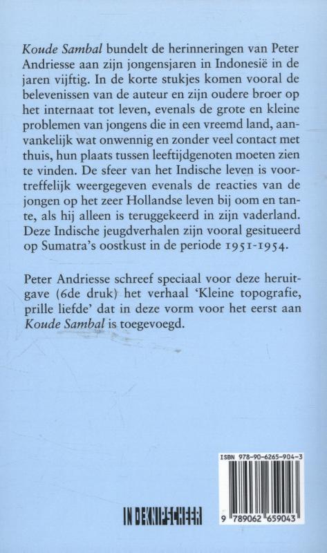 Achterkant van Koude Sambal