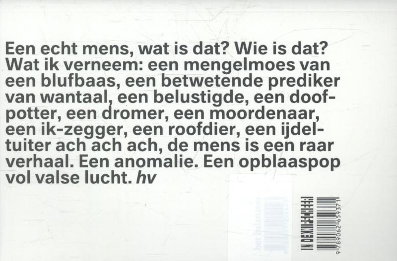 Achterkant van Maskerade
