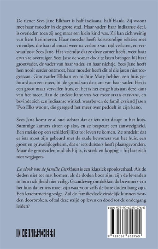 Achterkant van De vloek van de familie Darkland