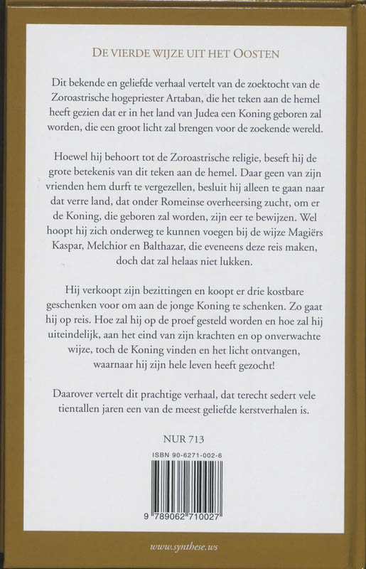 Achterkant van De vierde wijze uit het oosten
