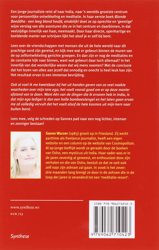 Achterkant van Blonde Boeddha