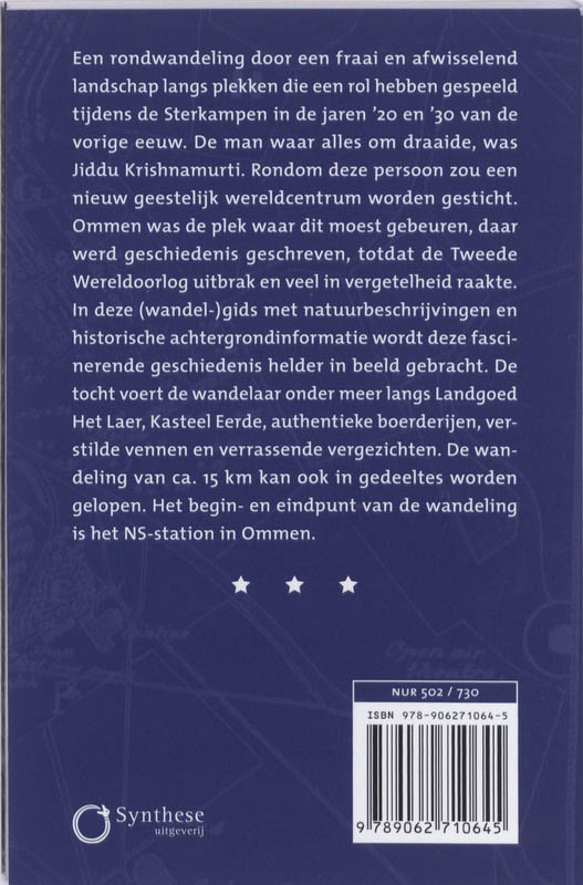 Achterkant van Krishnamurti in Ommen