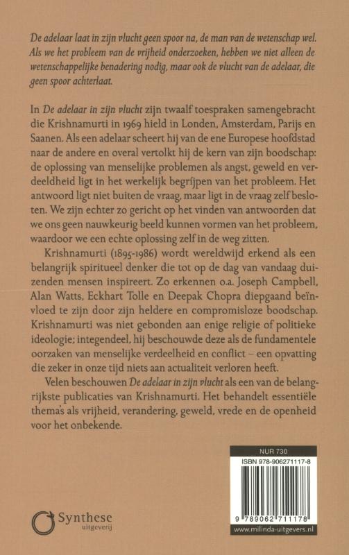 Achterkant van De adelaar in zijn vlucht