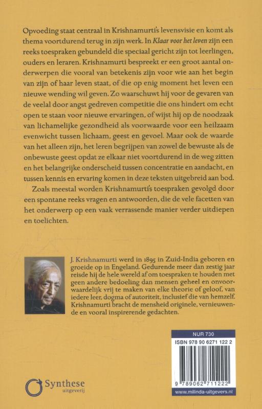 Achterkant van Klaar voor het leven