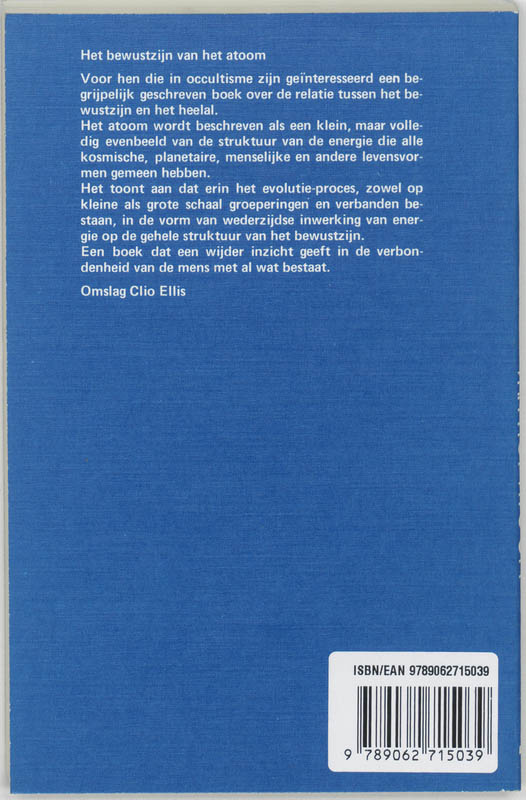 Achterkant van Het bewustzijn van het atoom