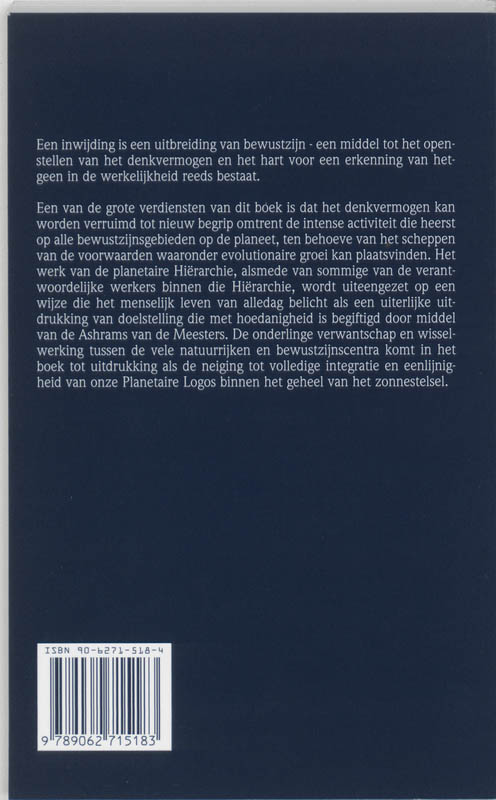 Achterkant van Mensen- en zonne-inwijding