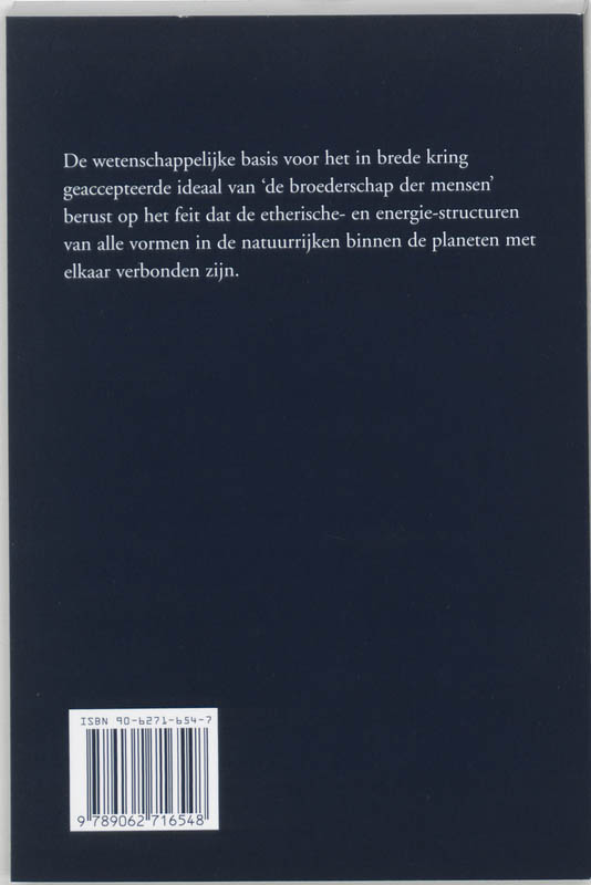 Achterkant van Telepathie en het etherisch lichaam