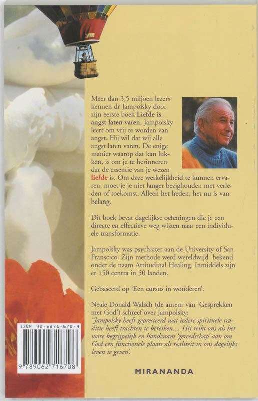 Achterkant van Liefde is angst laten varen