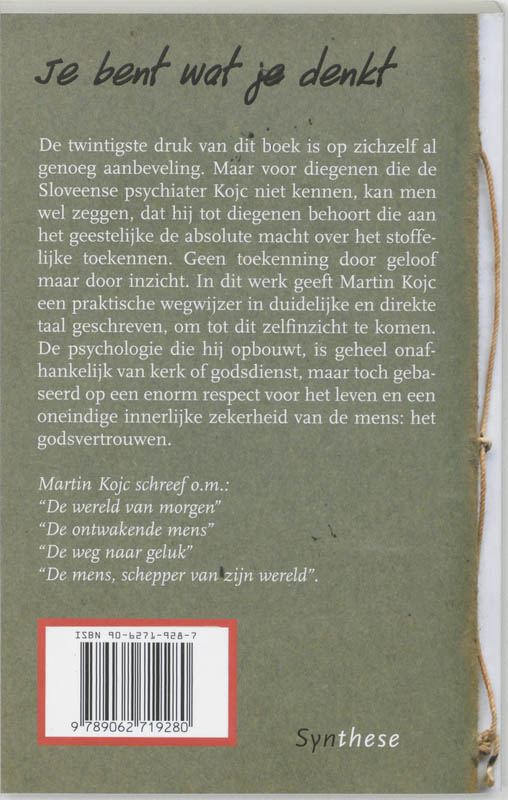 Achterkant van Het leerboek van het leven