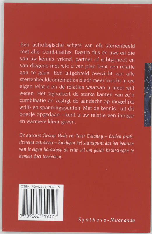 Achterkant van Horoscoop van de liefde