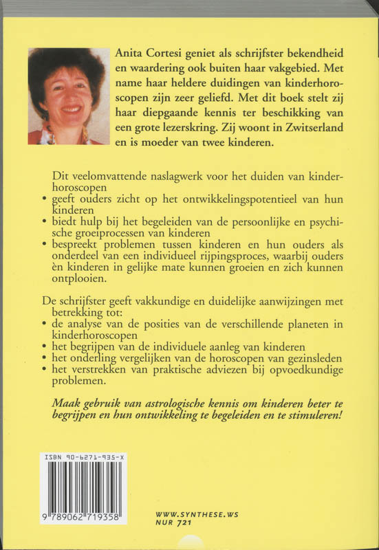 Achterkant van De horoscoop van uw kind