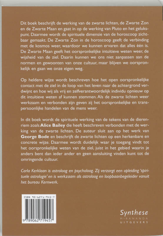 Achterkant van Spirituele astrologie