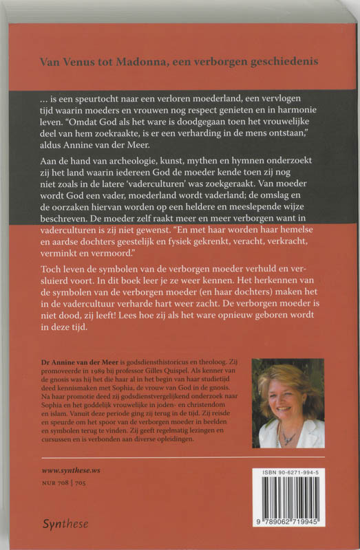 Achterkant van Van Venus tot madonna