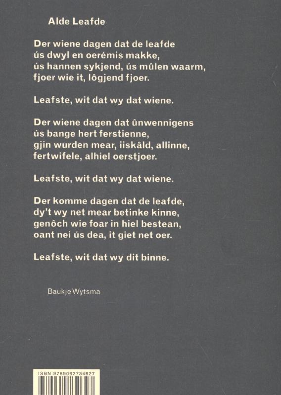 Achterkant van Alde leafde