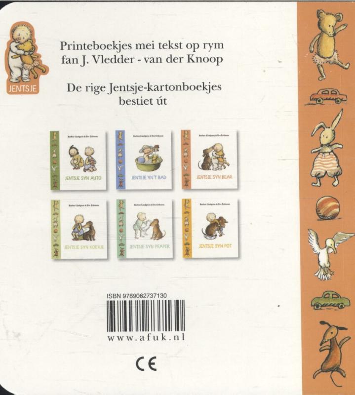 Achterkant van Jentsje syn bear