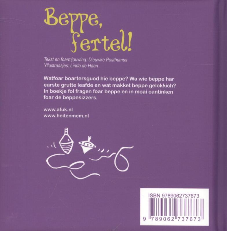 Achterkant van Beppe, fertel!
