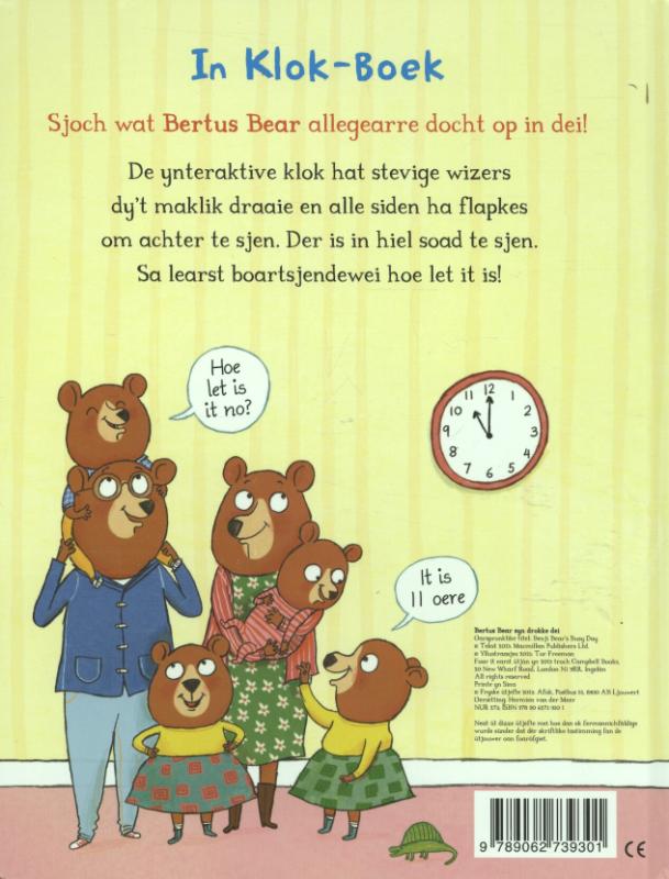 Achterkant van Bertus Bear syn drokke dei