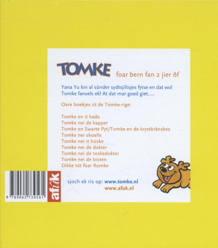 Achterkant van Tomke leart fytsen