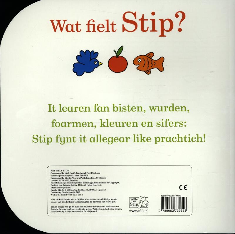 Achterkant van Wat fielt stip?