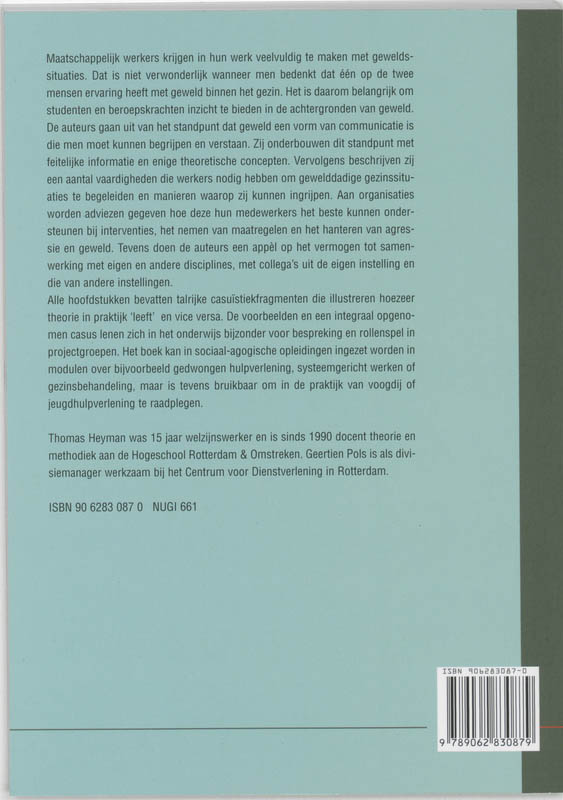 Achterkant van Ingrijpen zonder geweld
