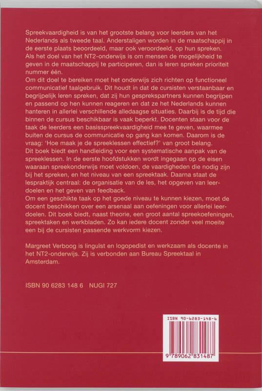 Achterkant van Leren spreken