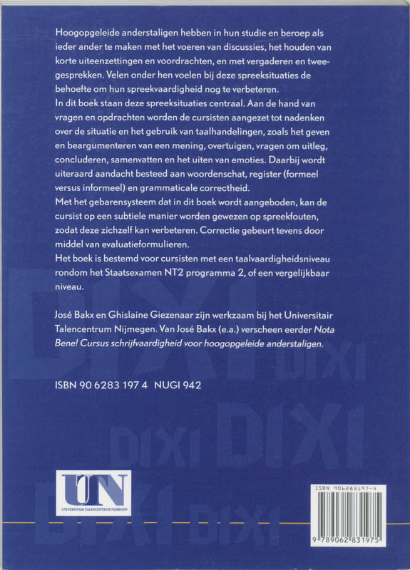 Achterkant van Dixi!
