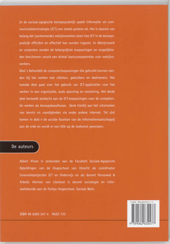 Achterkant van Welzijnswerk en computers
