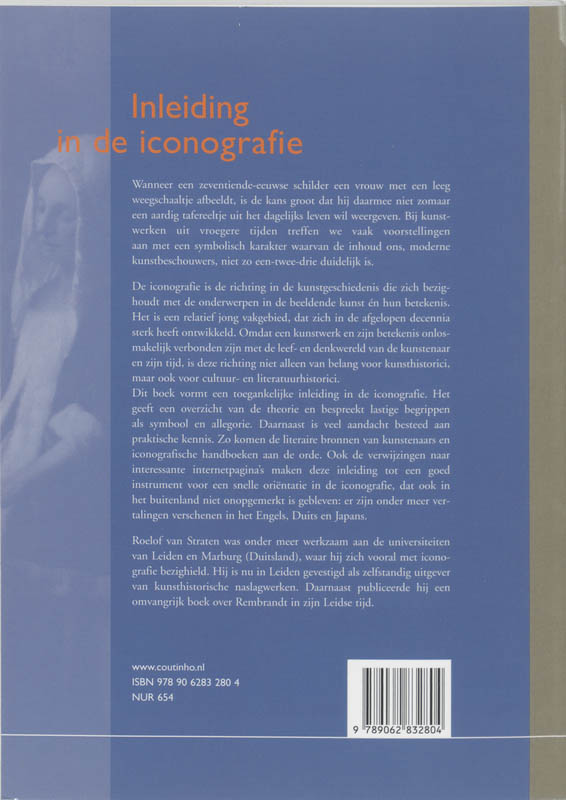 Achterkant van Inleiding in de iconografie
